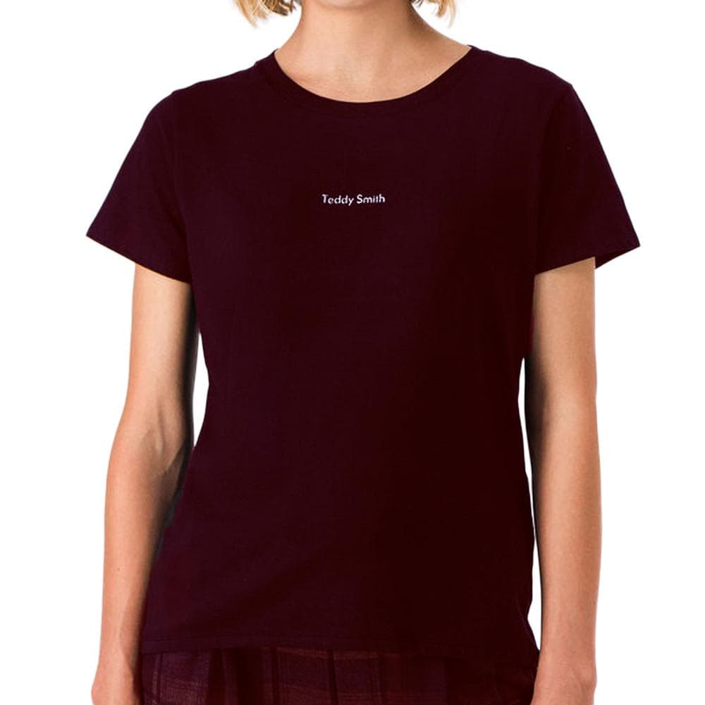 T-shirt Marron Femme Teddy Smith Ribelle 1
