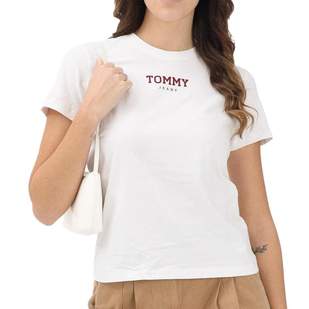 T-shirt Blanc Femme Tommy Hilfiger Tjw Reg Essential Lo 1