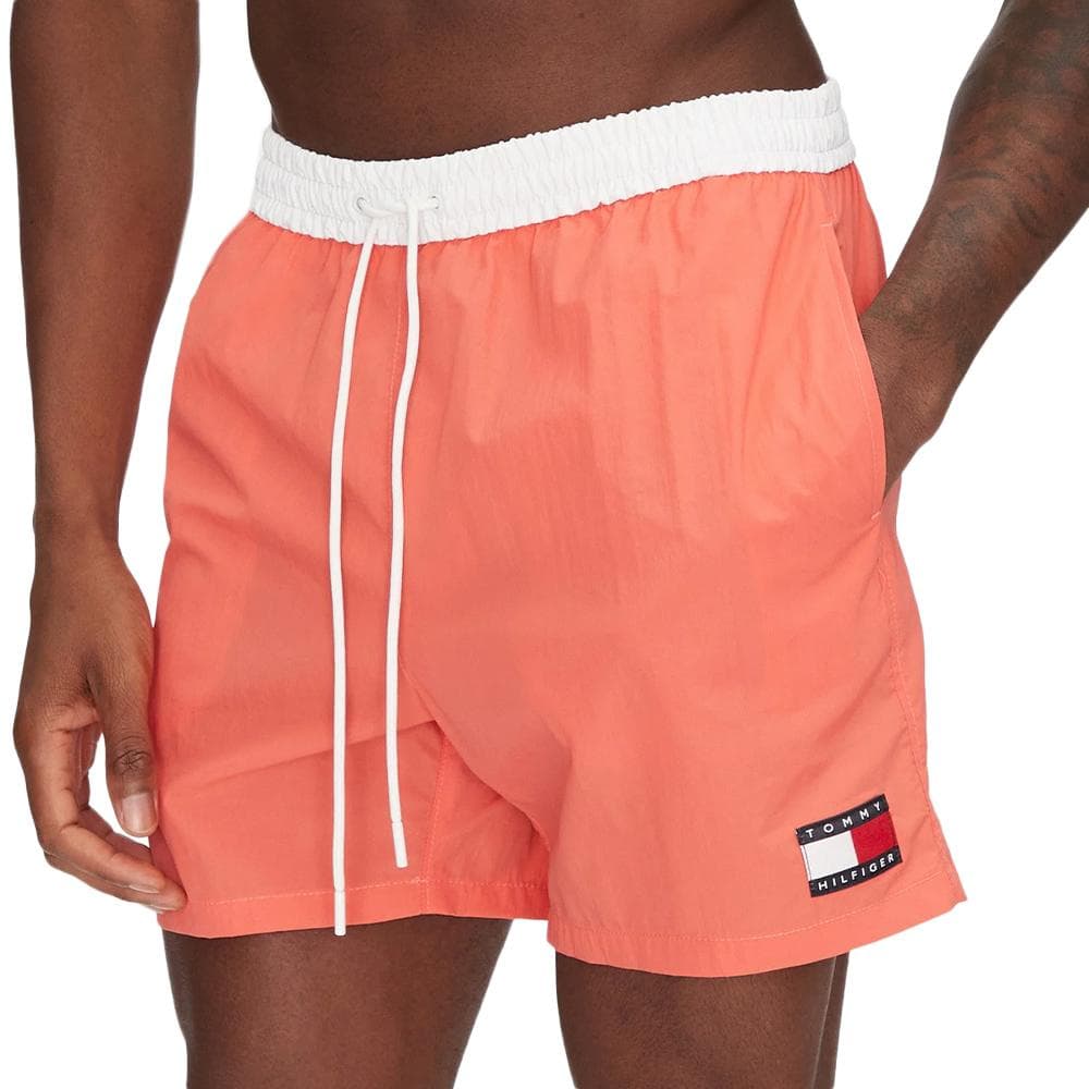 Short de Bain Orange Homme Tommy Hilfiger Drawstring 1