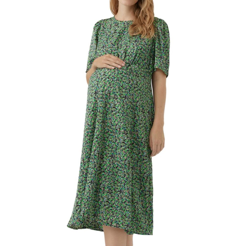 Robe de Grossesse Verte Femme Vero Moda Marternity Janina 1