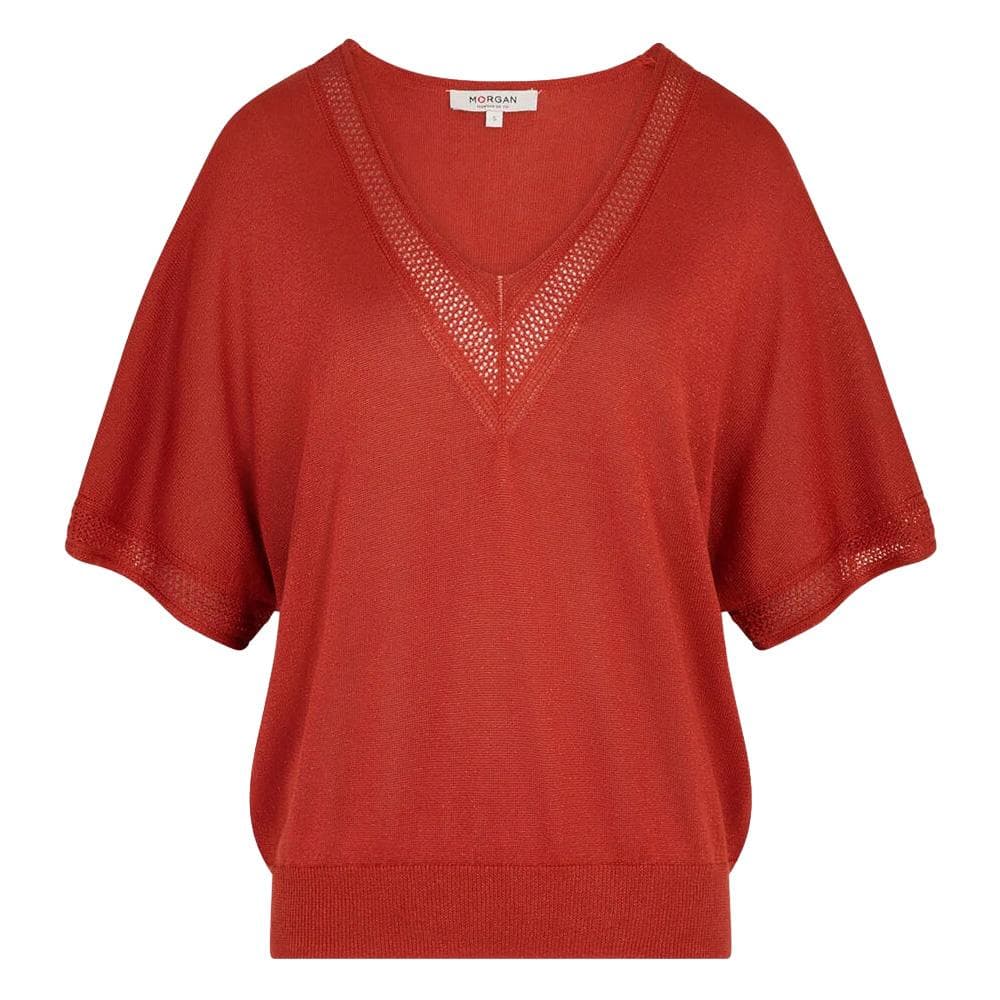 Pull Rouge Vif Femme Morgan MCHRIS 3