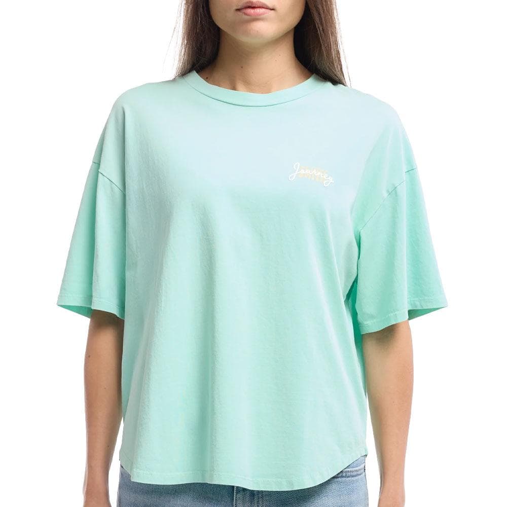 T-Shirt Vert Femme Teddy Smith Ally 1