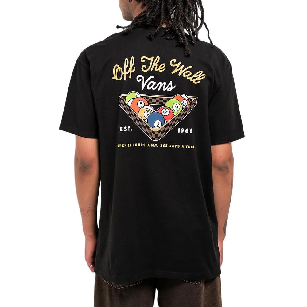 T-Shirt Noir Homme Vans Snooker 2
