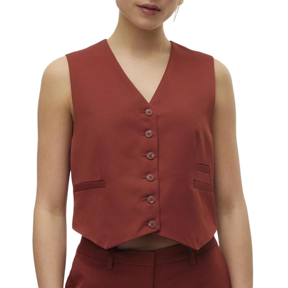 Gilet Sans Manches Terracotta Femme Vero Moda Tara 1