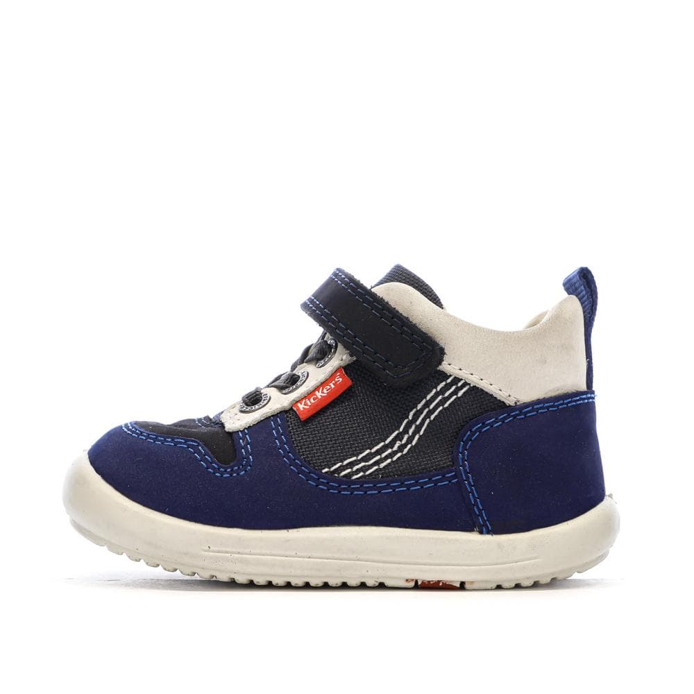 Baskets Hautes Marine Garçon Kickers Bottillon 1