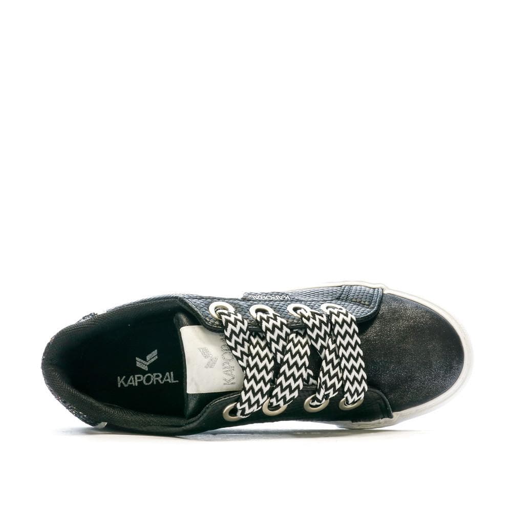 Baskets Noir Femme Kaporal Sandra 4