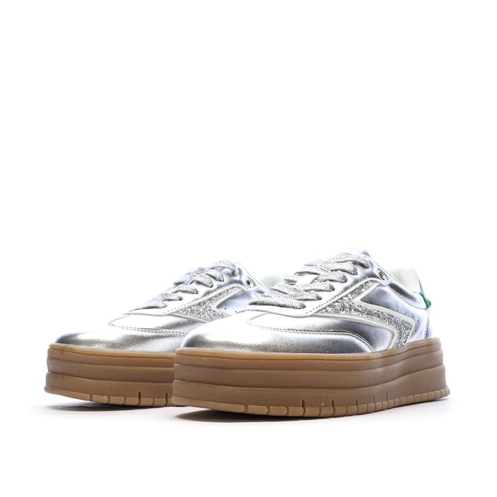 Baskets Argent /Vert Femme Teddy Smith Sneakers 120305 6