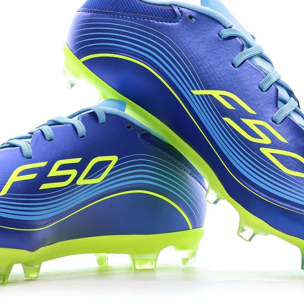 Chaussures de Foot Bleu/Jaune Adidas F50 Messi League FG/MG 7