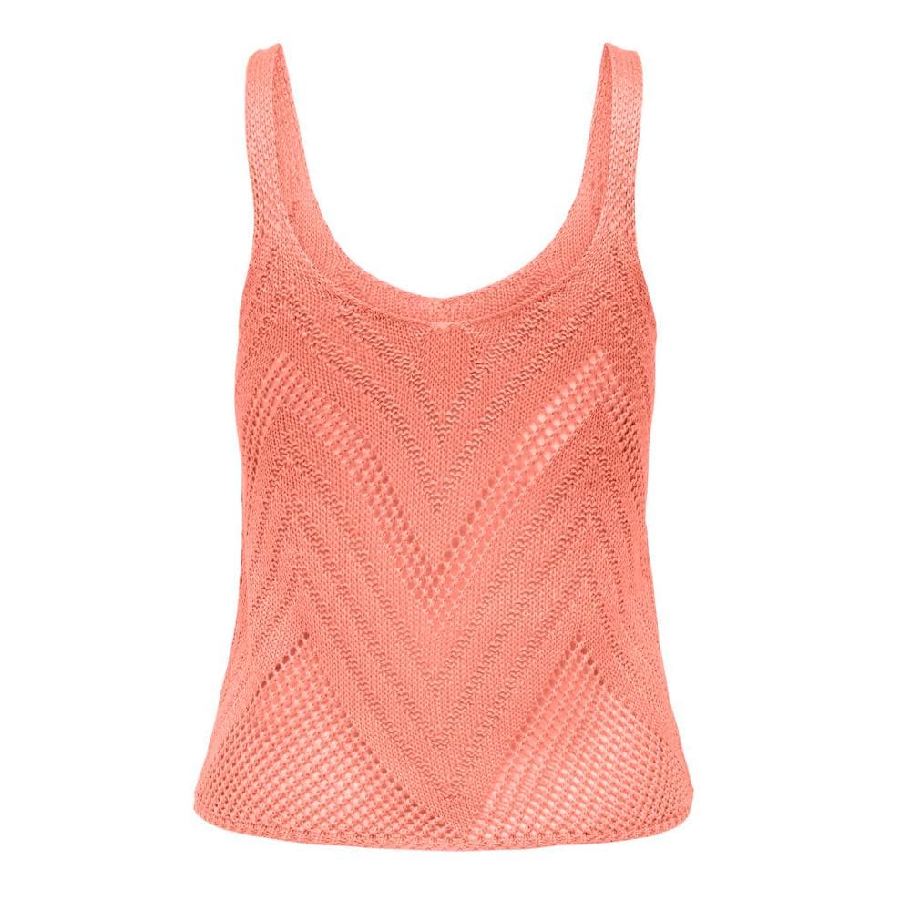 Top Crochet Rose Corail Femme Jdy 15226348 2