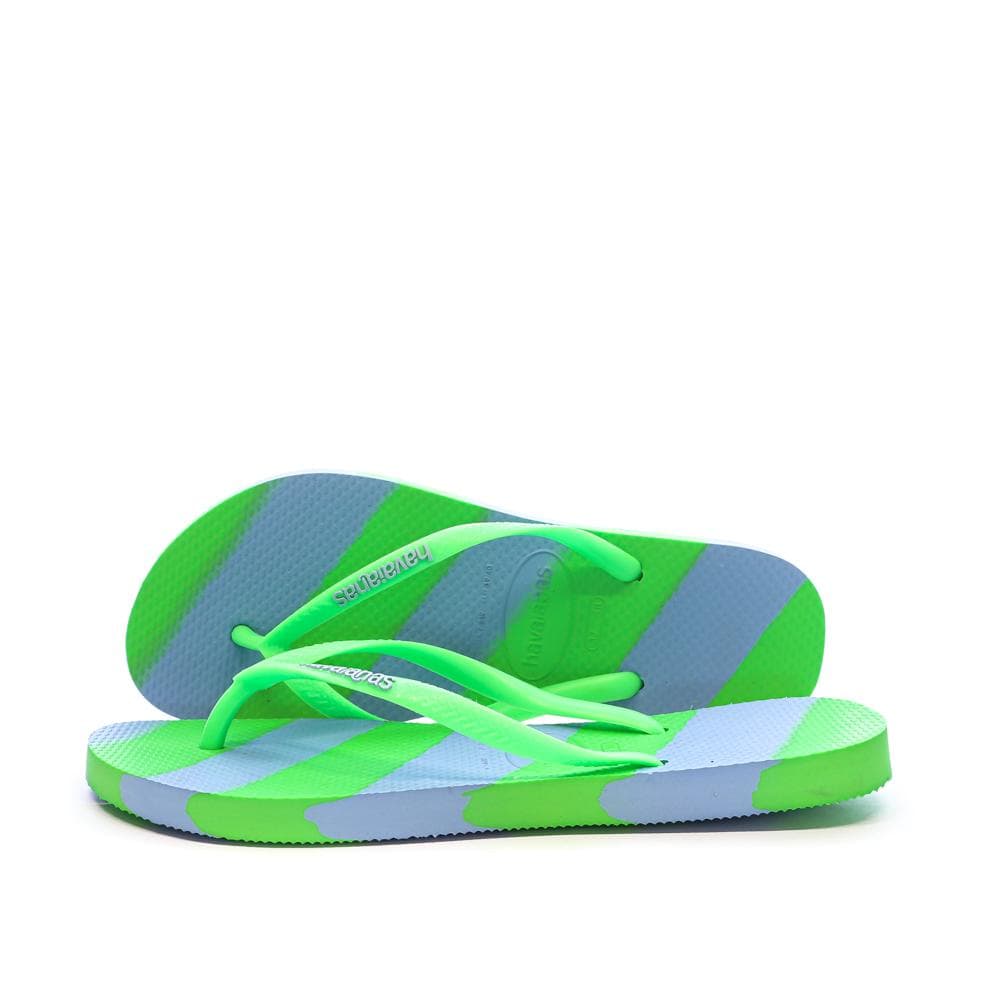 Tongs Bleu/Vert Femme Havaianas Slim Color Fun Infrad 1