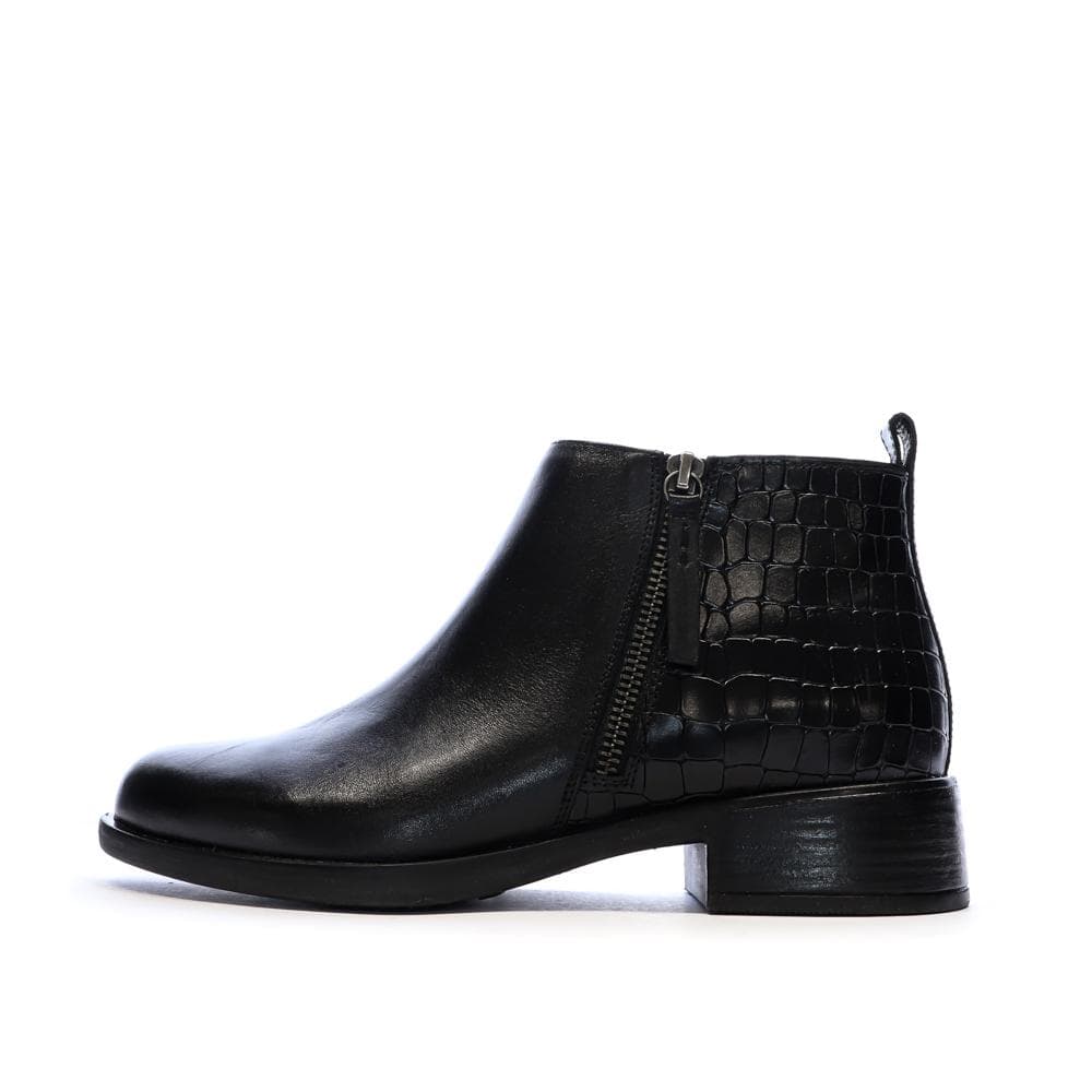 Bottines Noires Femme Geox Resia 1