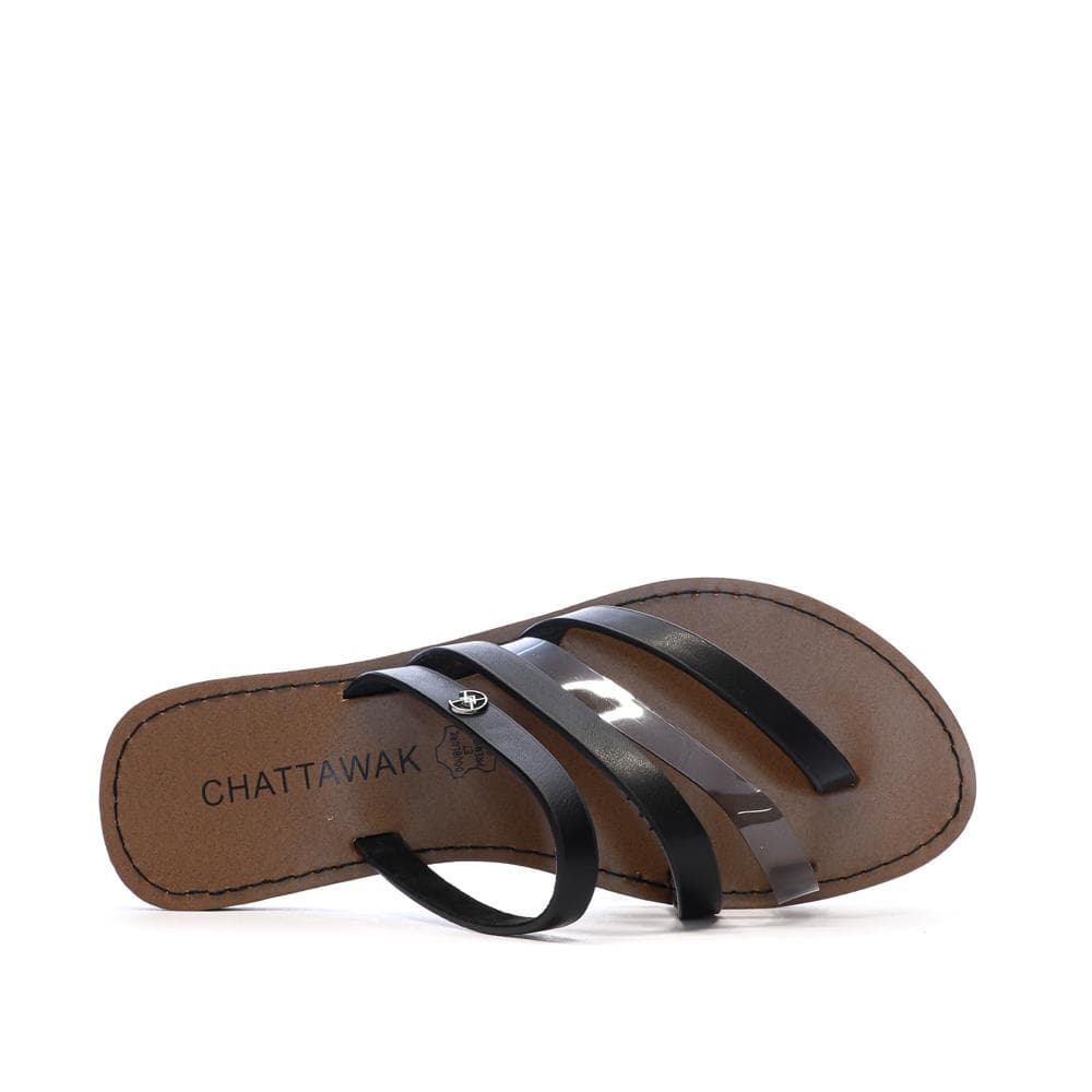 Sandales Noir Femme Chattawak ROXANNE 4