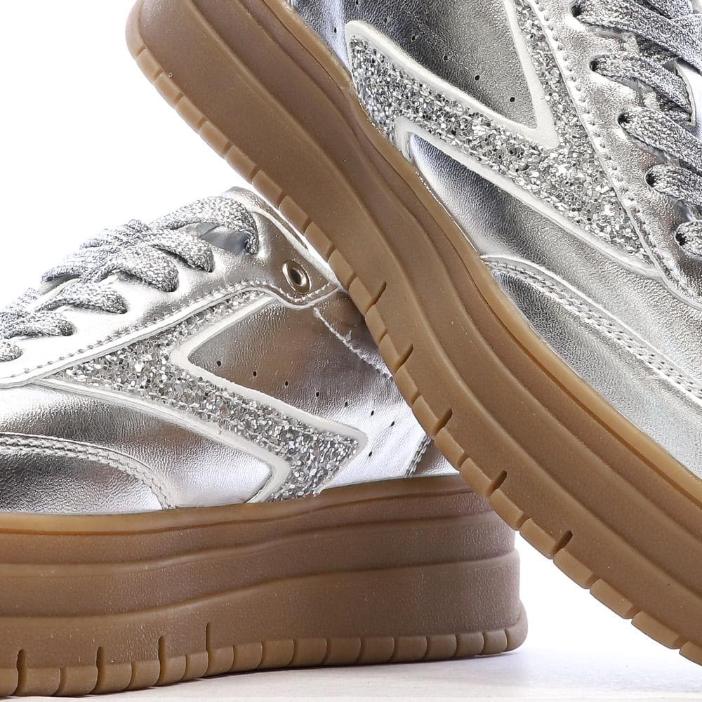 Baskets Argent /Vert Femme Teddy Smith Sneakers 120305 7