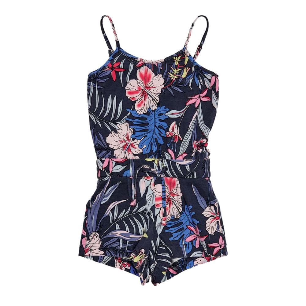 Combishort Bleu à fleurs Fille Kids ONLY Strap Jungle 1