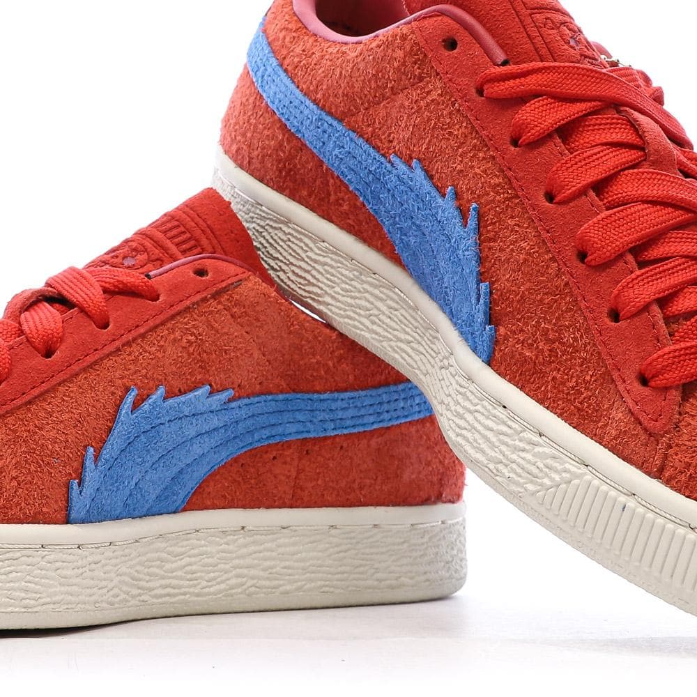 Baskets Rouge/Bleu Garçon Puma Suede One Piece Jr 7