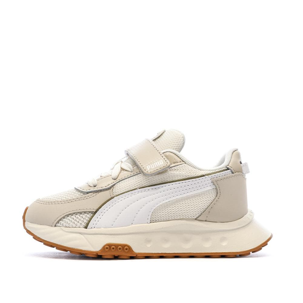 Baskets Beige/Blanches Garçon Puma Wild 1