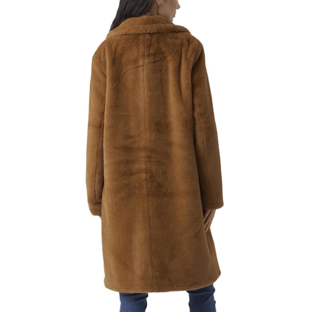 Manteau en Fausse Fourrure Marron Femme Vero Moda Fake Fur Coat 2
