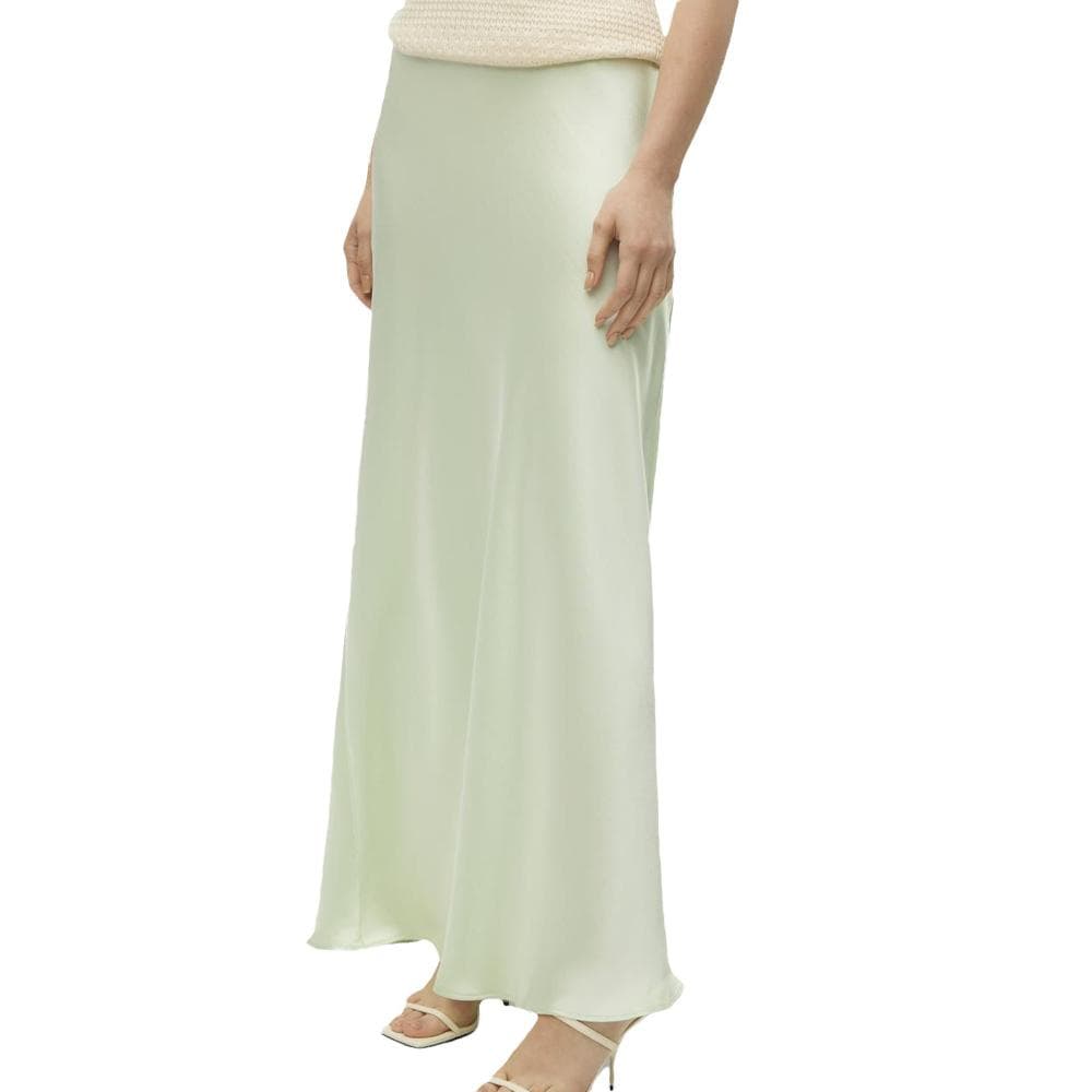 Jupe longue taille haute Vert Vero Moda Beatrice 1