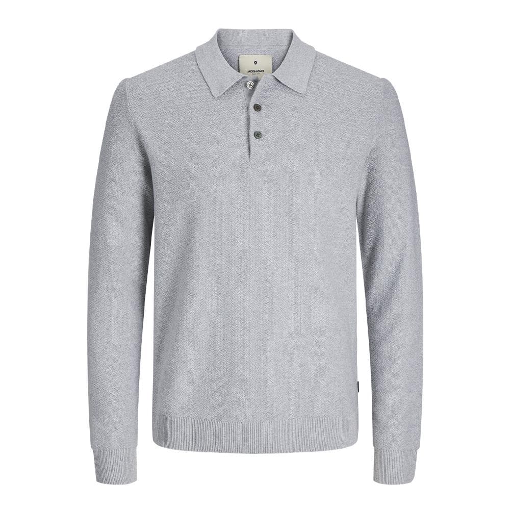 Polo Manches Longues Gris Homme Jack & Jones Sandri 1