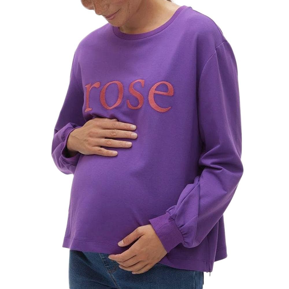Sweat de Grossesse Violet/Rose Femme Mamalicious 20019378 1
