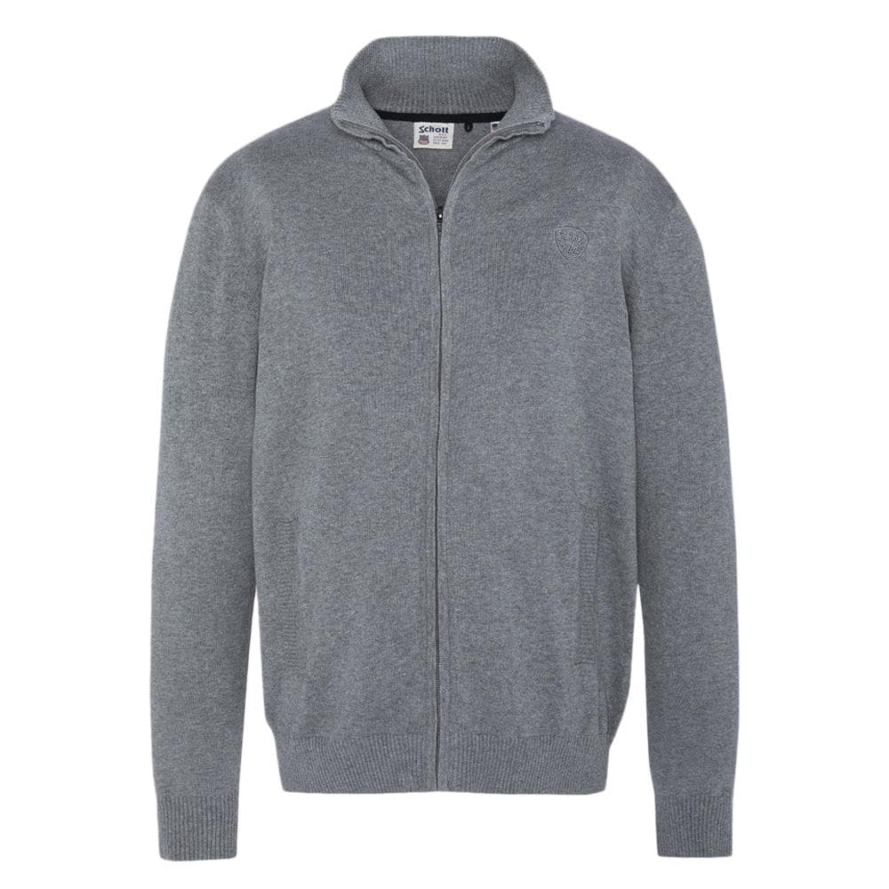 Gilet Zippé Gris Homme Schott PLB120 1