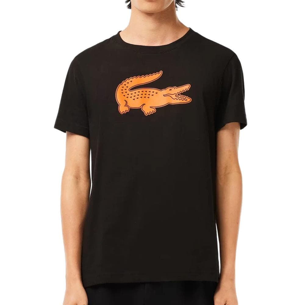 T-shirt Noir/Orange Homme Lacoste TH2042 1