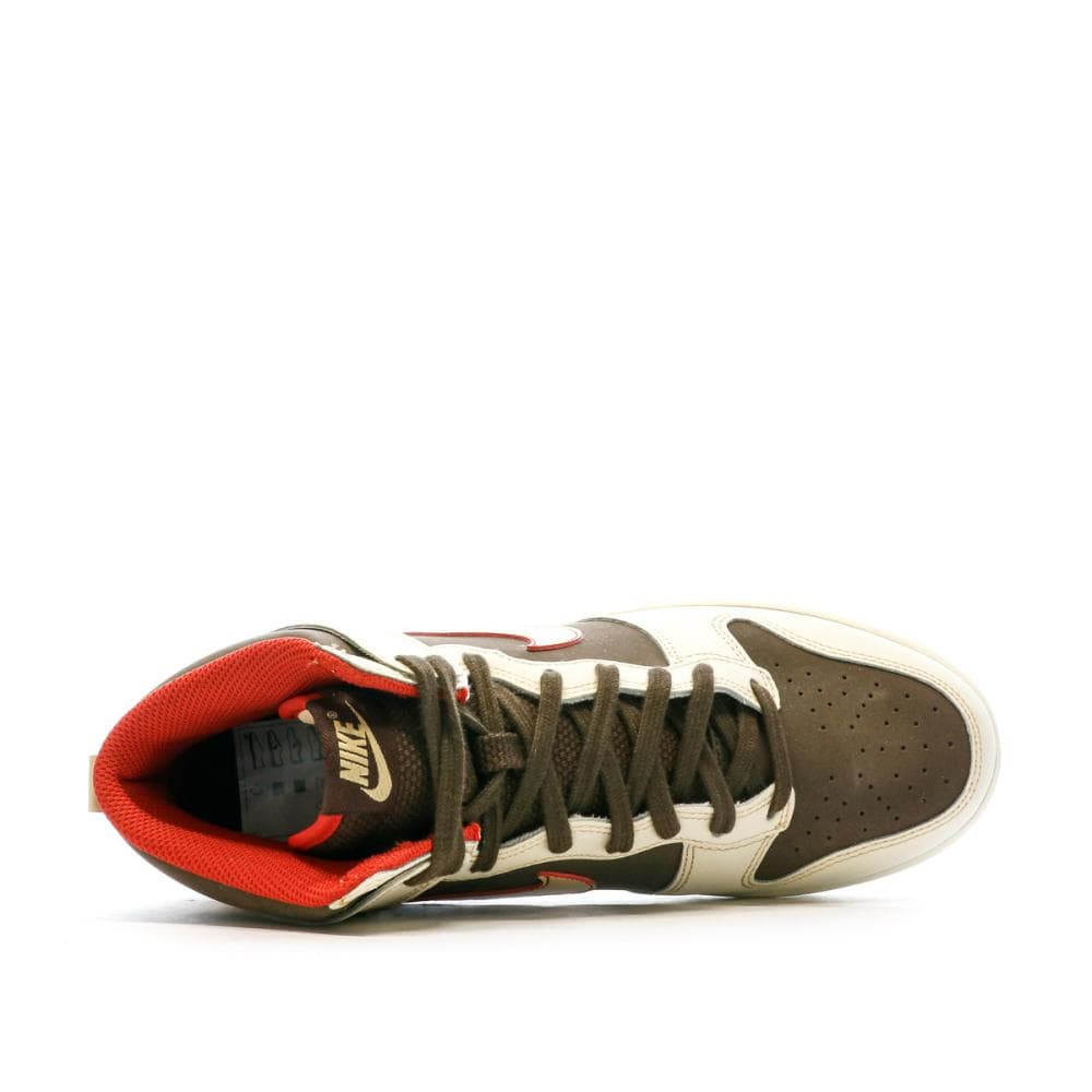 Baskets Écru/Marron Homme Nike Dunk High Retro 4