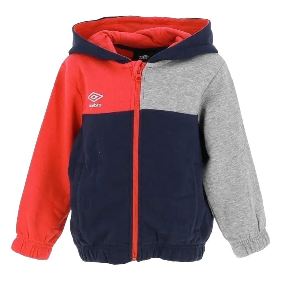 Sweat Zippé Marine/Rouge/Gris Garçon Umbro Gam Net 1