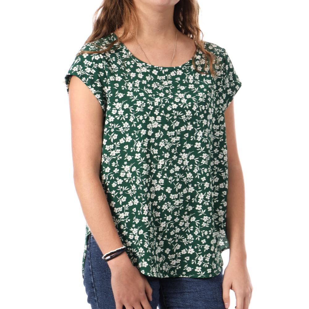 Top Imprimé Vert à Motifs Femme Only Vic 1