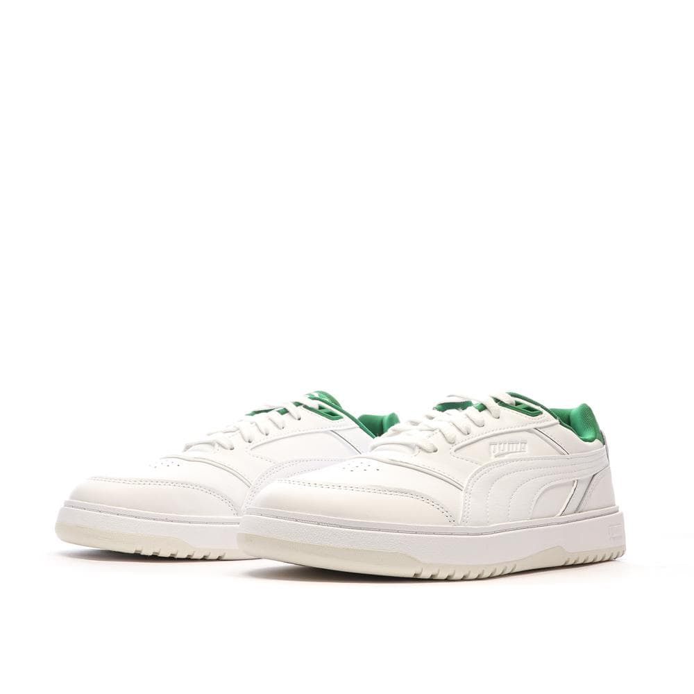 Baskets Blanches/Vertes Homme Puma Doublecourt03 6