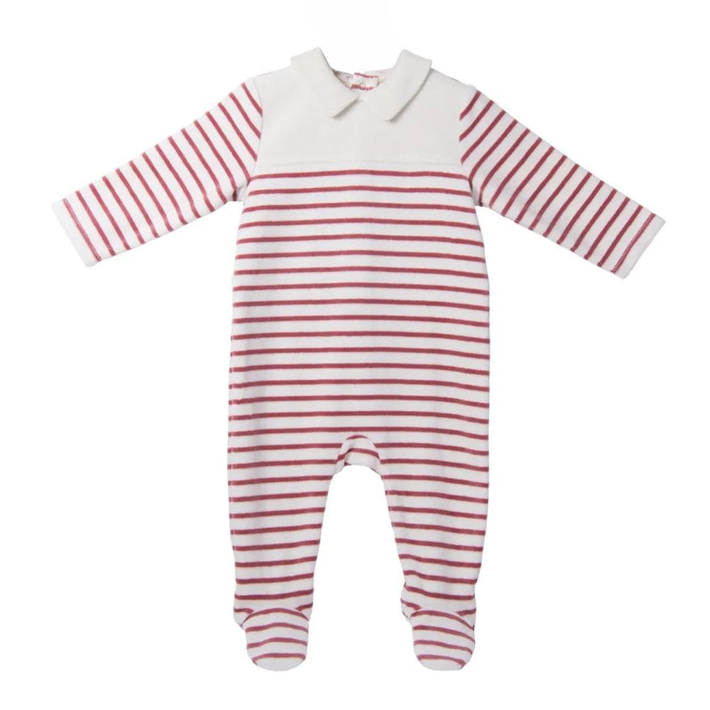 Pyjama Blanc/Rouge Bébé Elle est ou la mer Jama 1