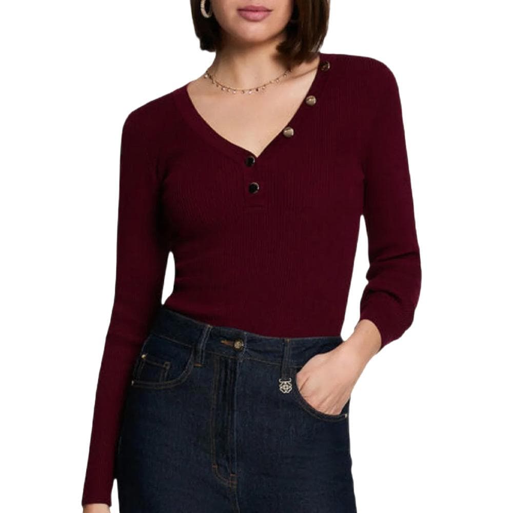 Pull Bordeaux Femme Morgan MBANBIN 1