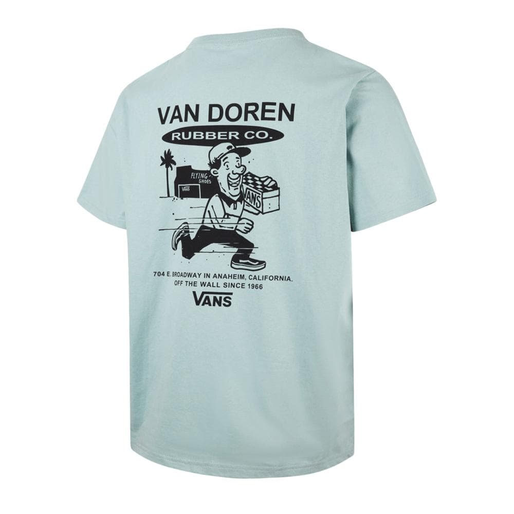 T-Shirt Bleu Homme Vans Fun Gray Mist 2