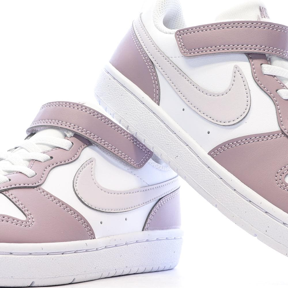 Baskets Gris/Blanc Fille Nike Court Borough Low 7