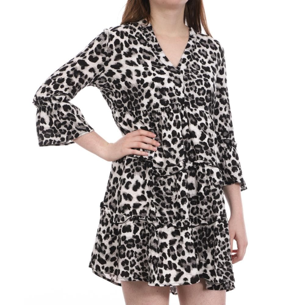 Robe Léopard Grise Femme Vero Moda Easy 1