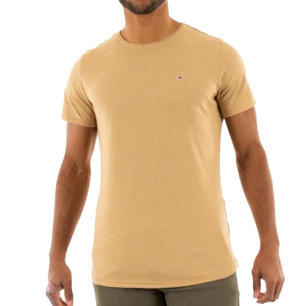 T-shirt Beige Homme Tommy Hilfiger Slim Jaspe 1
