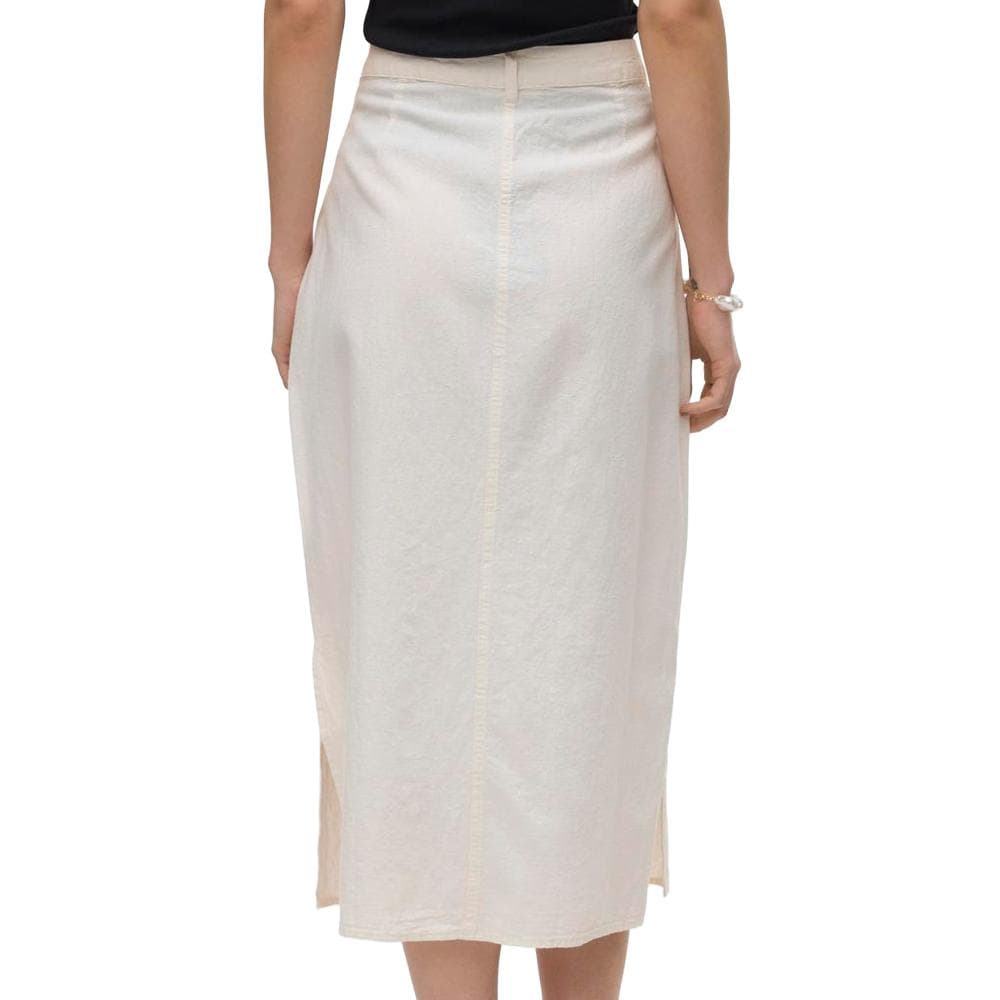 Jupe Ecru Femme Vero Moda Luna Pocket 2