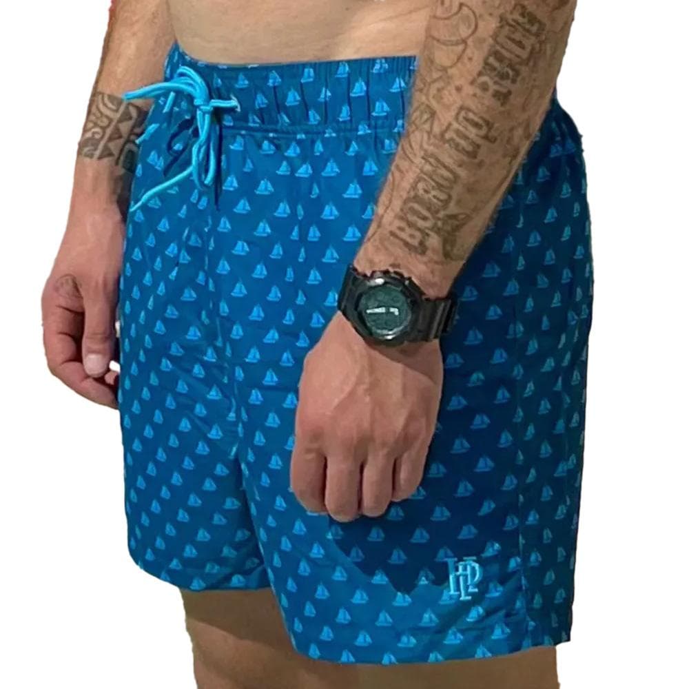 Maillot de bain Bleu Homme Haute Pression Bateau 1
