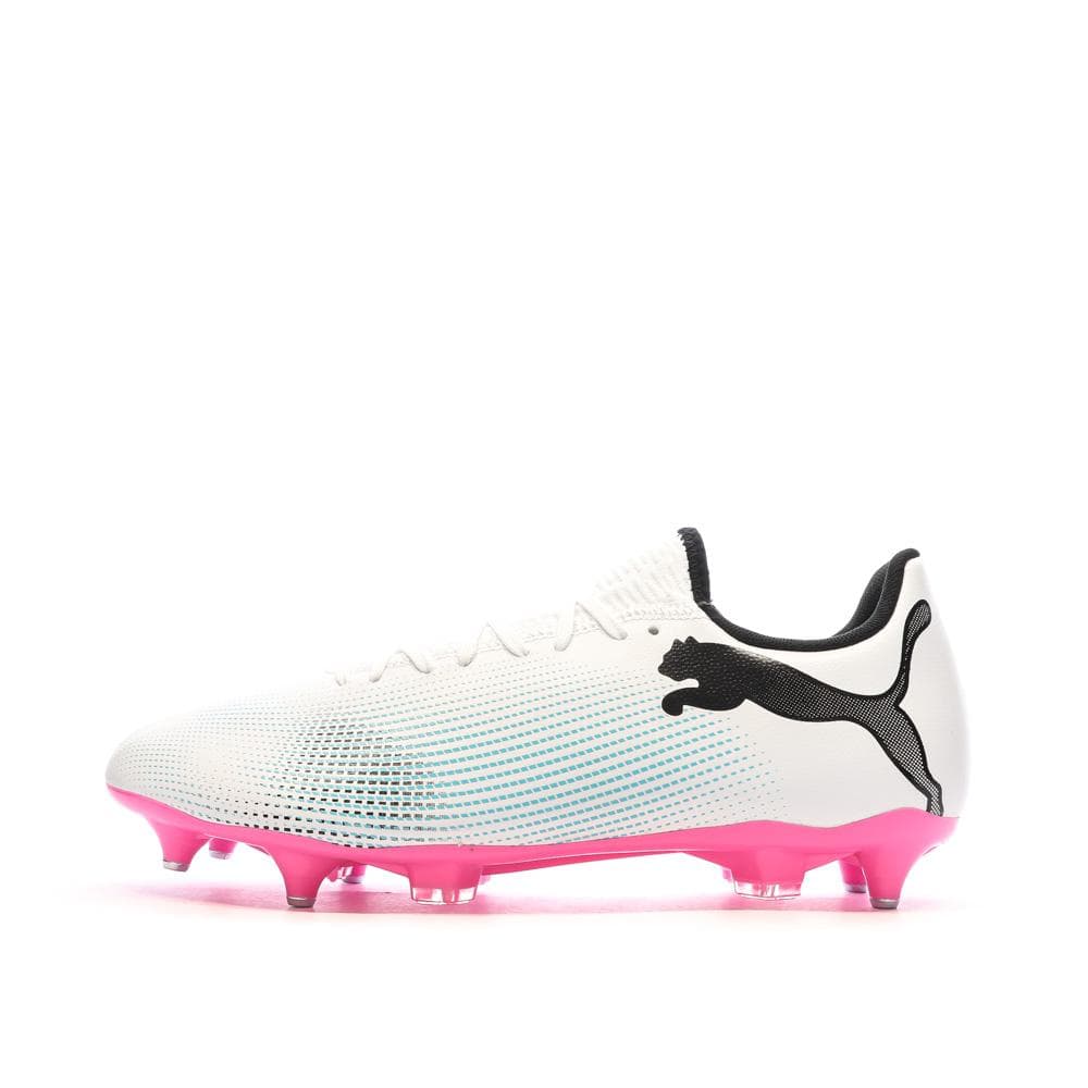 Chaussures de football Blanche/Noire/Rose Homme Puma Future 7 Play 1