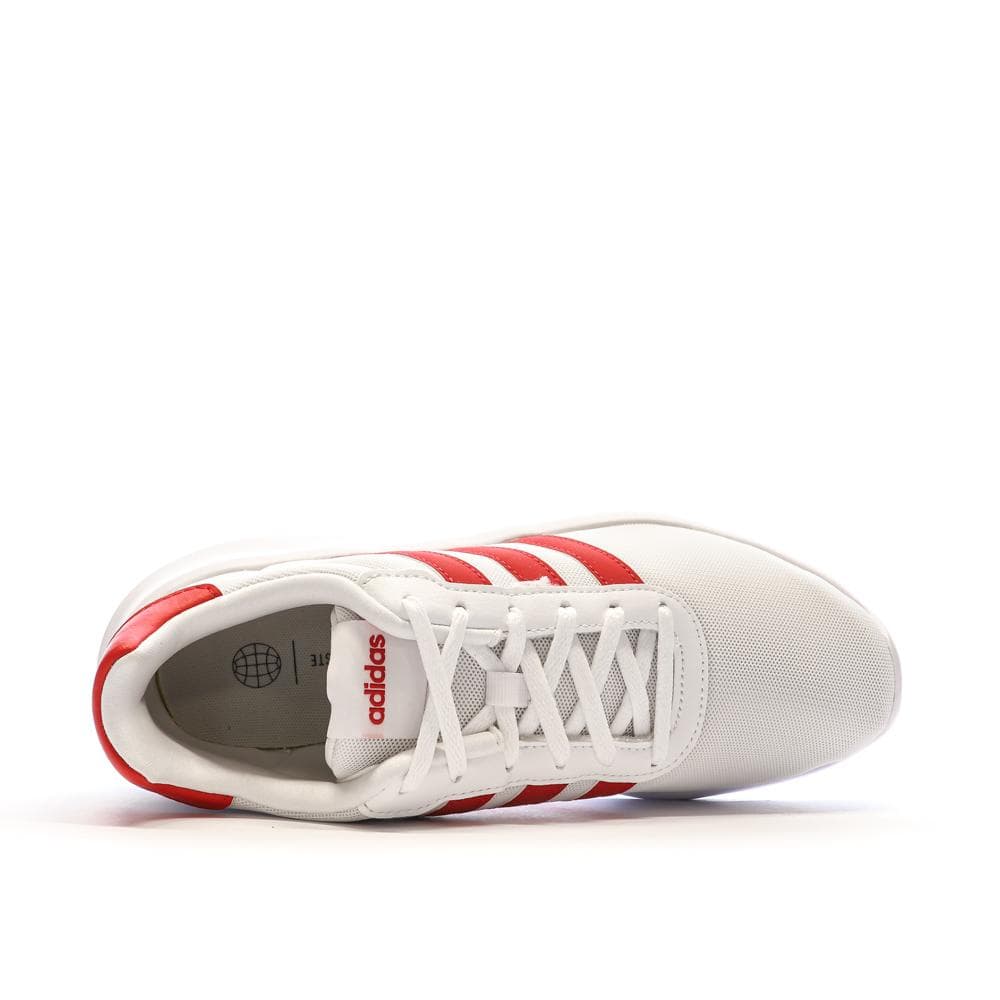 Baskets Blanches/Rouges Homme Adidas Lite Racer 3.0 4