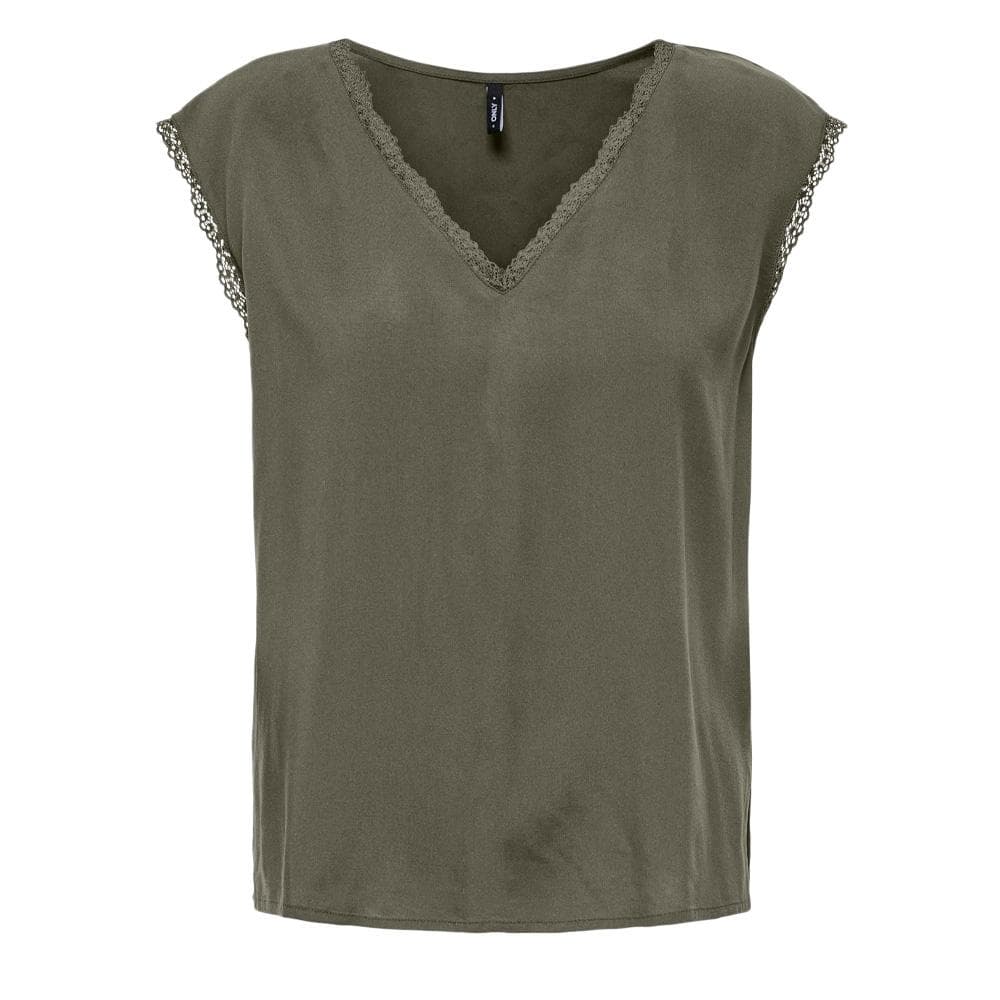 T-Shirt Kaki Femme Only Selina 1