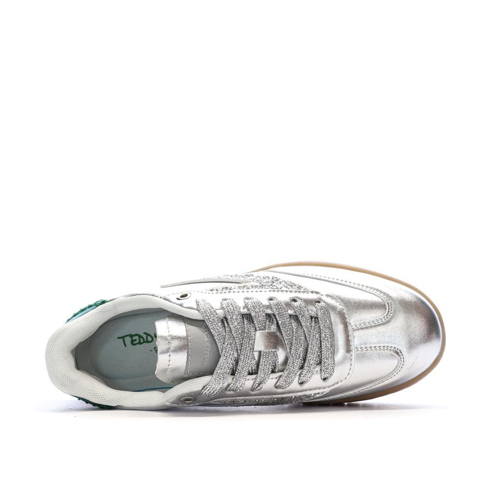 Baskets Argent /Vert Femme Teddy Smith Sneakers 120305 4
