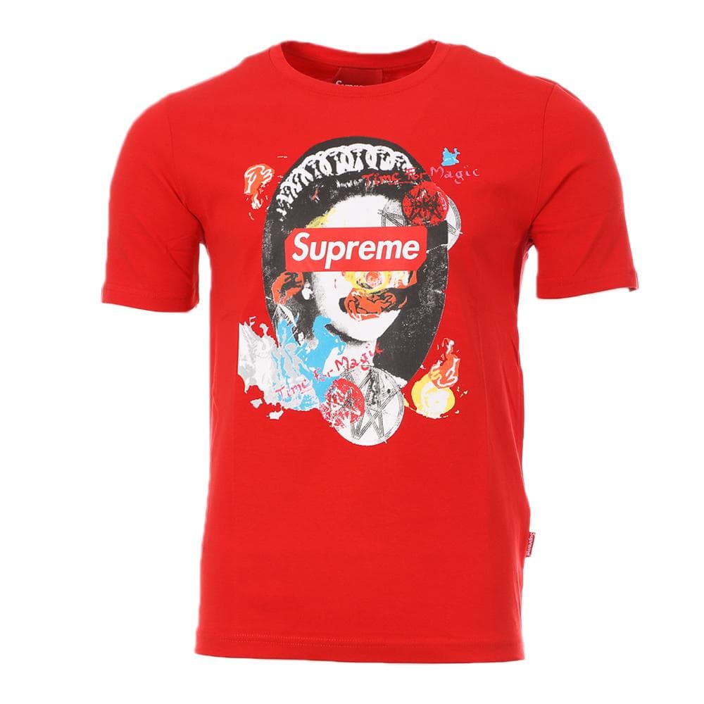 T-shirt Rouge Homme Supreme Grip Queen 1