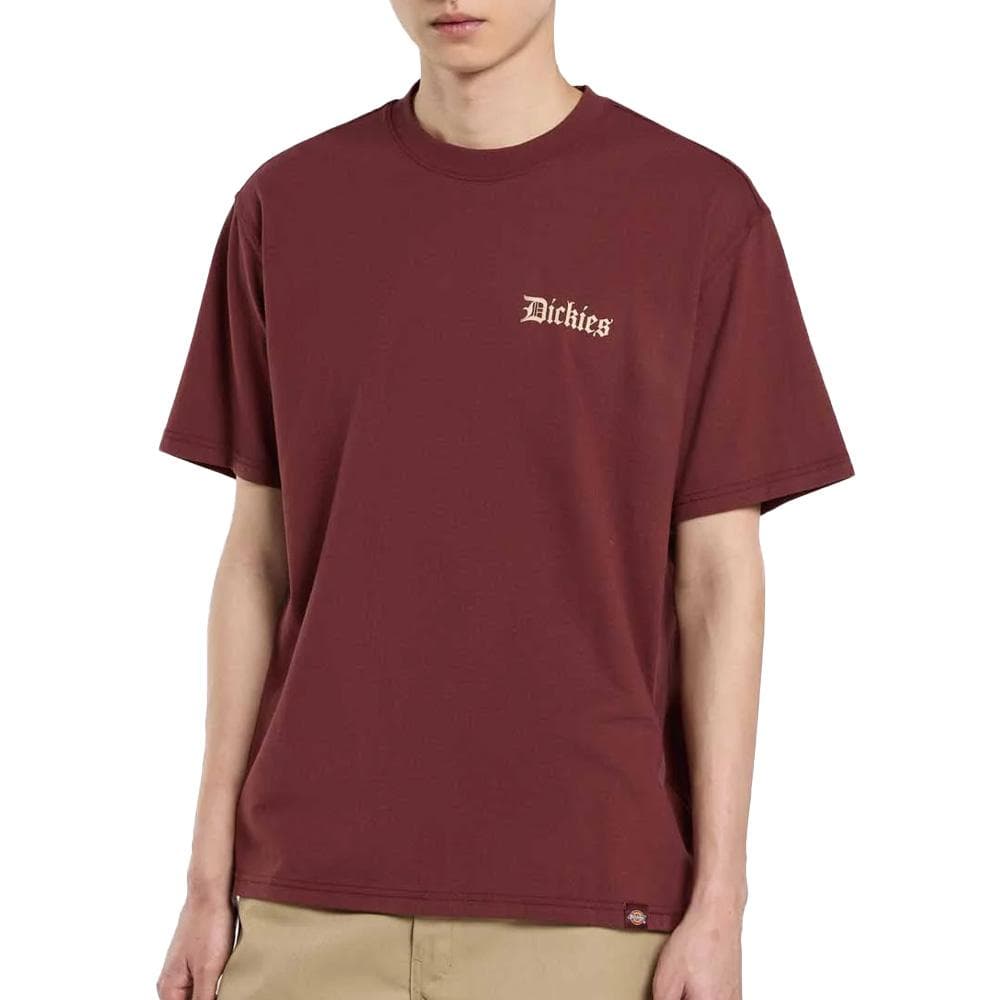 T-Shirt Rouge Homme Dickies Diner 1