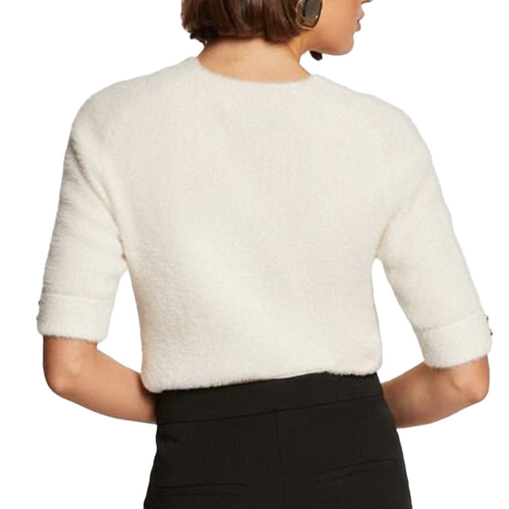 Pull Manches Courtes Ecru Femme Morgan MTOM 2