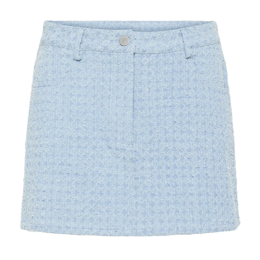 Jupe Courte Bleu Femme Pieces Denim Skirt 2