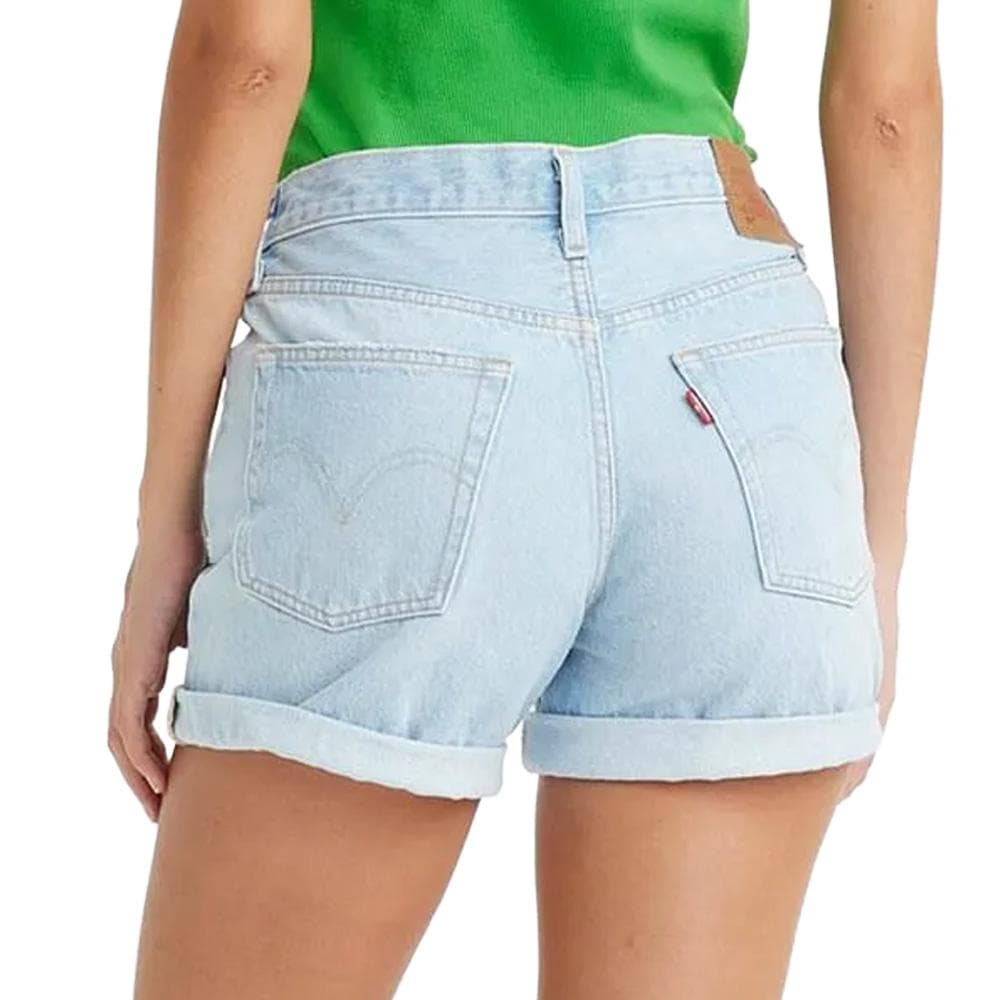 501 Short Bleu Clair Femme Levi's Rolled 2