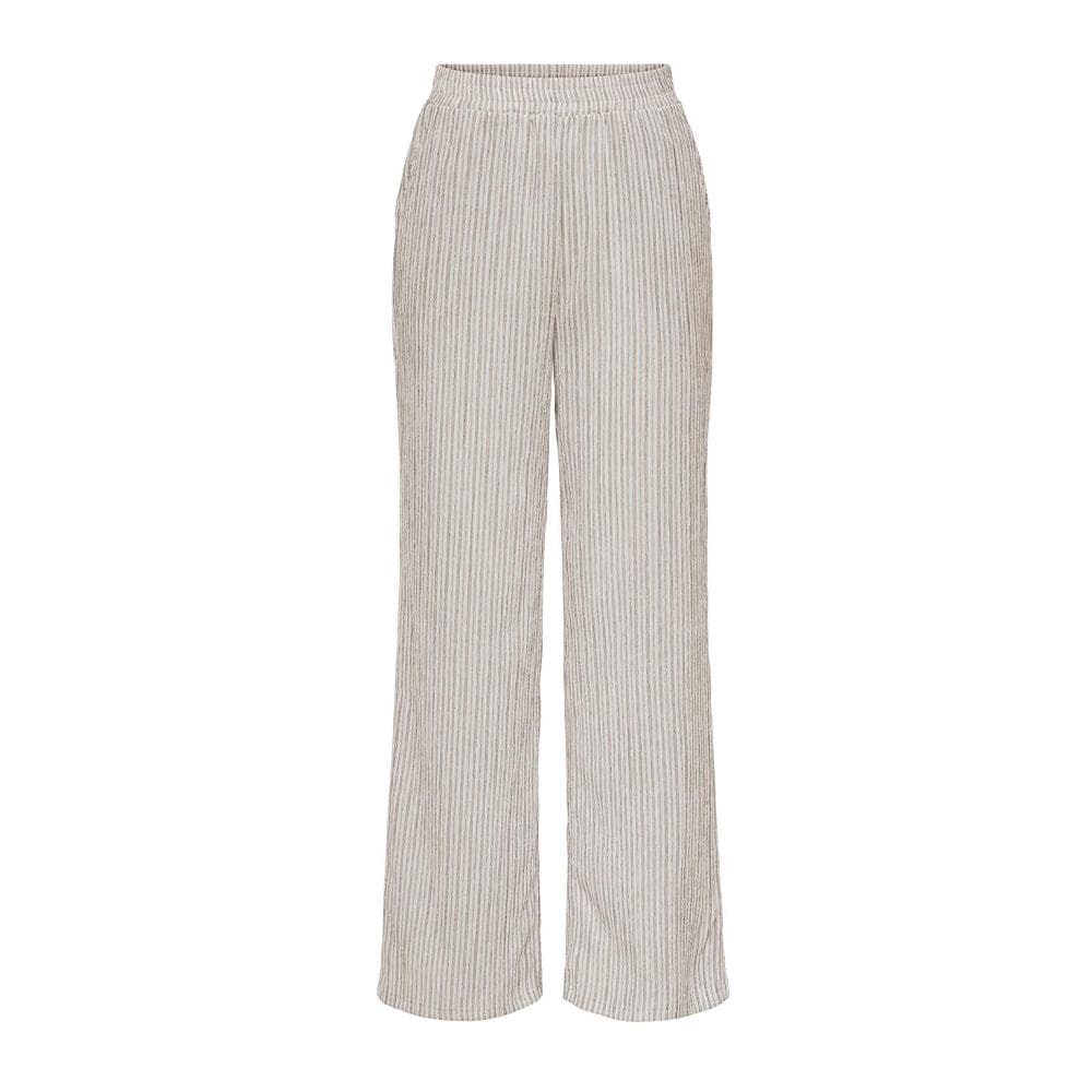 Pantalon Blanc/Marron Femme JDY Ocean 1