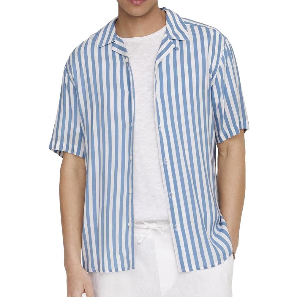 Chemise Bleu/Blanche Homme Only & Sons Wayne Life 1