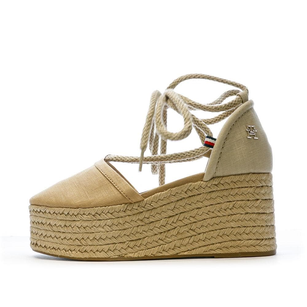 Chaussures compensées Marron Femme Tommy Hilfiger Linen 1